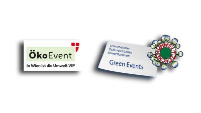 Logos von ÖkoEvent und Green Events